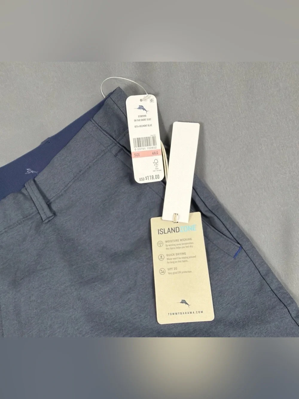 Tommy Bahama Golf Shorts On Par 40L x 11 Polyester Spandex NWT MSRP $118